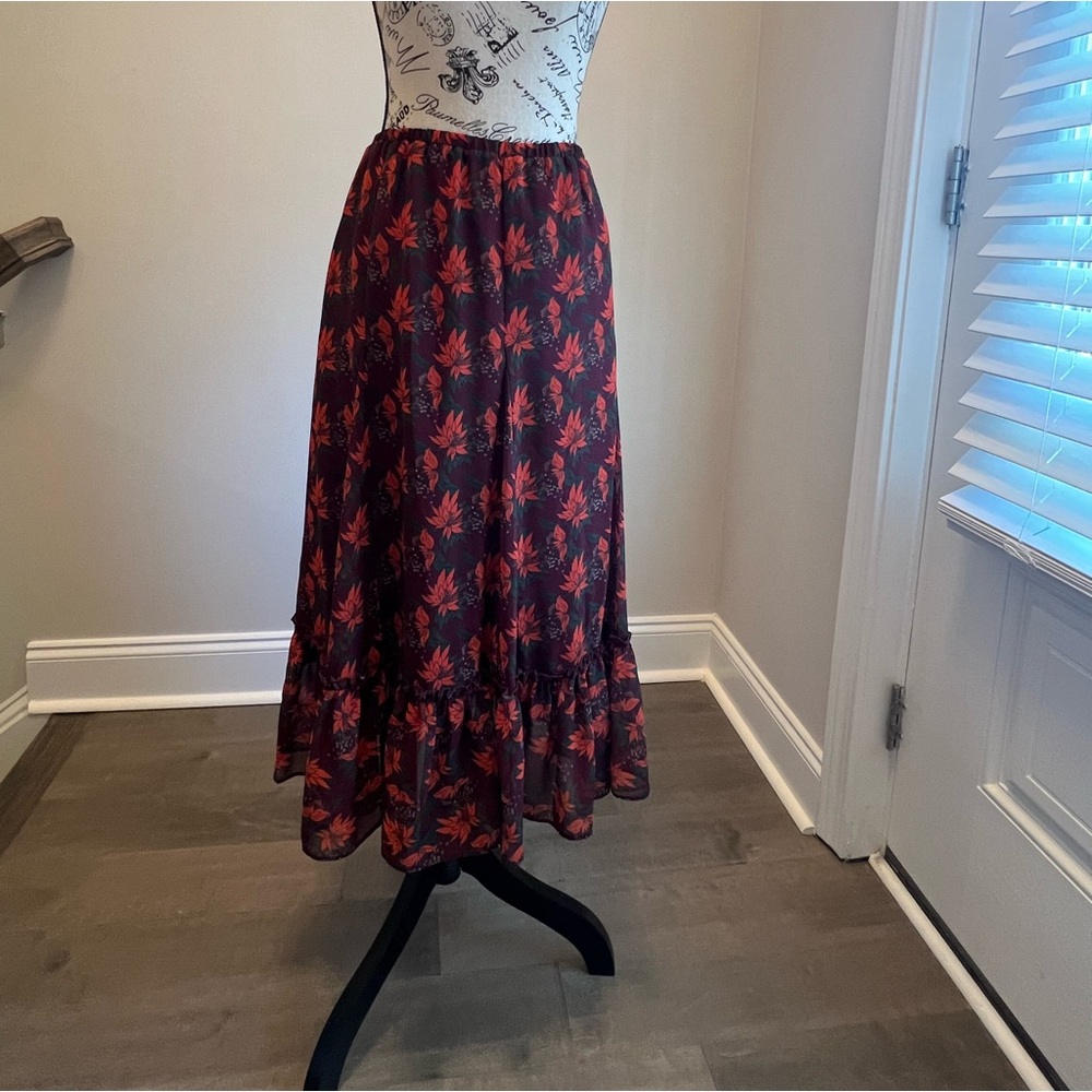 Julie Brown New York Floral Maxi Skirt.